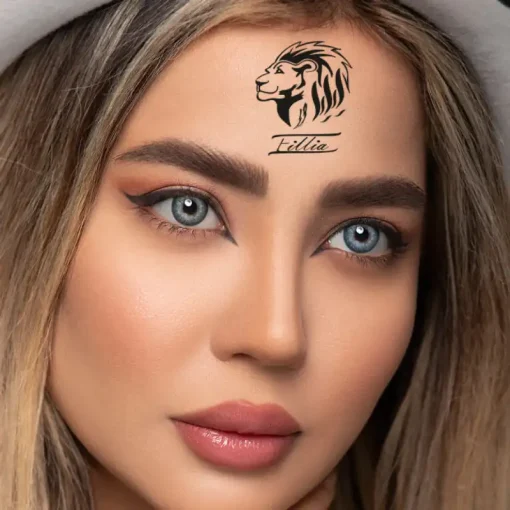 لنز چشم اپتی کالر رنگ دارک بلو - تصویر 2