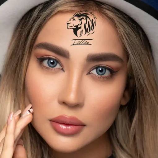 لنز چشم اپتی کالر رنگ دارک بلو - تصویر 3