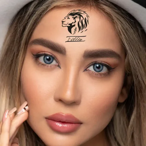 لنز چشم اپتی کالر رنگ دارک بلو - تصویر 4