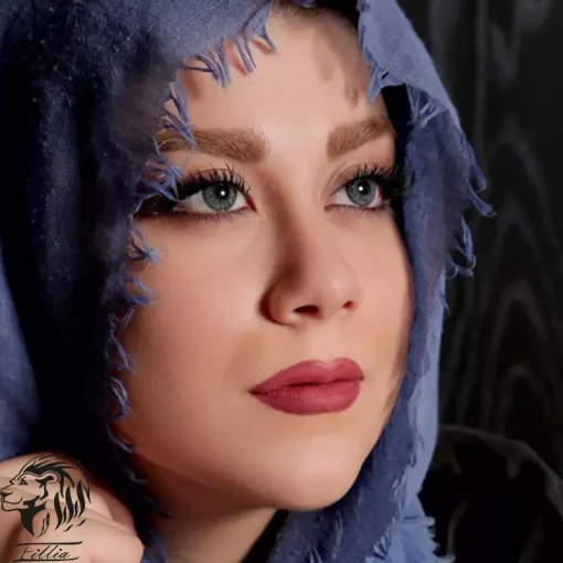 لنز رنگی آرین آبی - تصویر 3