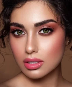 لنز سبز عسلی دهب