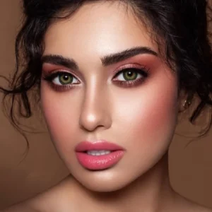 لنز سبز عسلی دهب