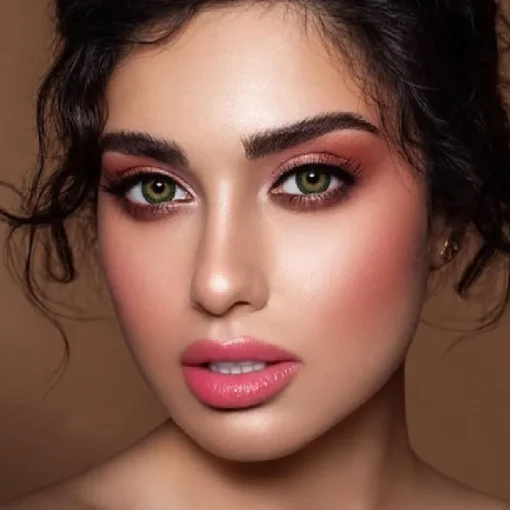 لنز سبز عسلی دهب