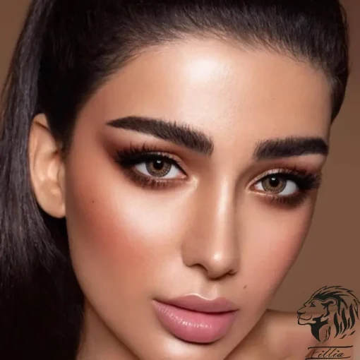 لنز چشم عسلی دهب