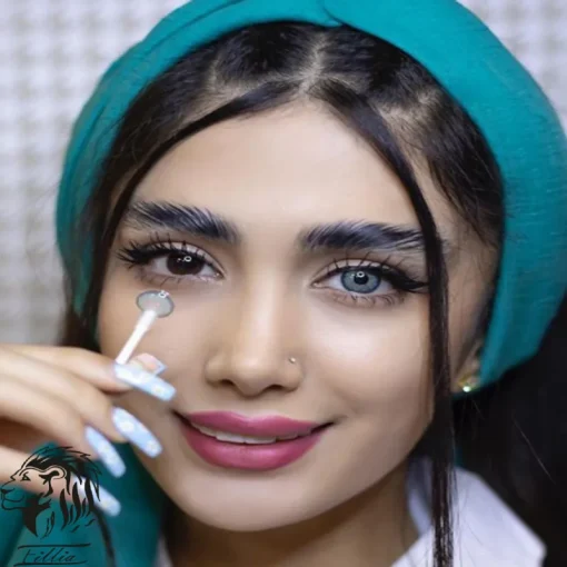 لنز چشم آبی دهب