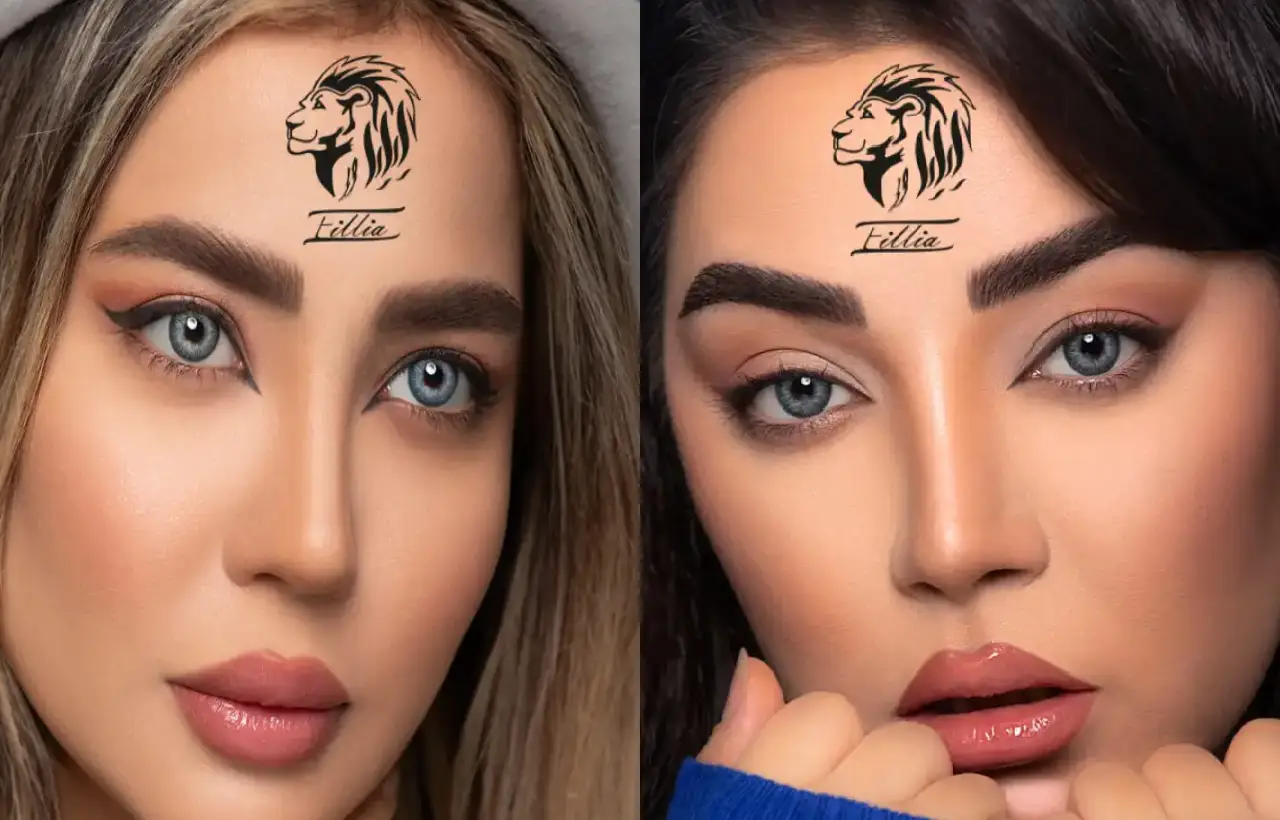 لنز چشم آبی