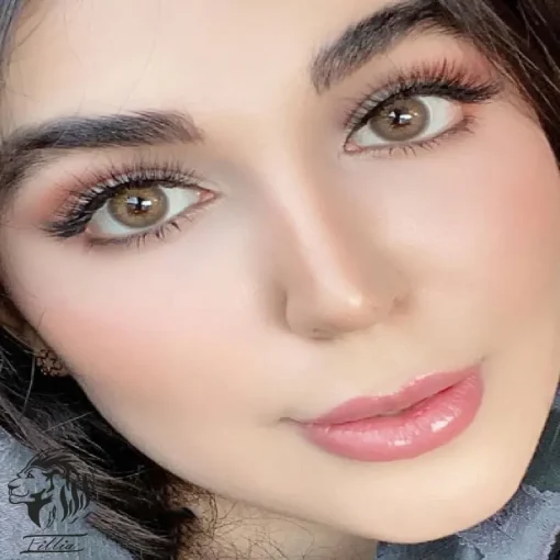 لنز عسلی طوسی دهب کاف - تصویر 2