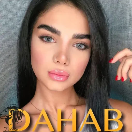 لنز سبز آبی دهب