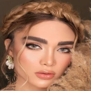 لنز چشم طوسی سبز دهب