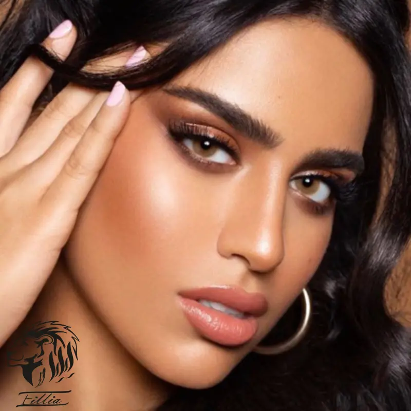 لنز چشم عسلی خاکی 