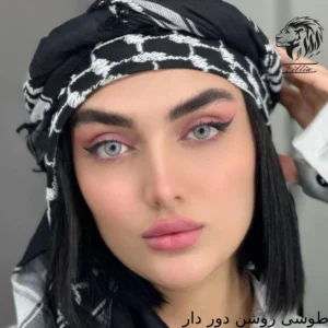 لنز رنگی طوسی آیس کالر
