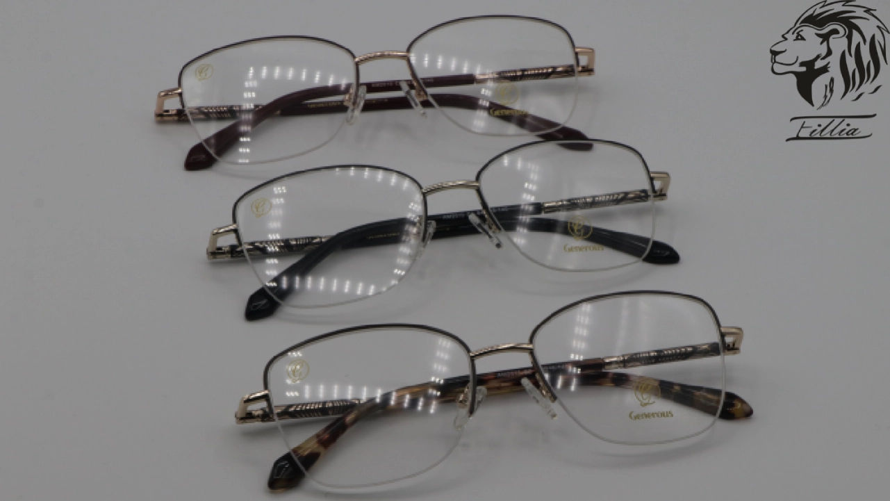 عینک فلزی زنانه زیر نخ دار